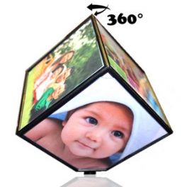 Rotating Cube Photo Frame