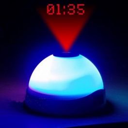 Clock Alarm with Proyector and Led Light