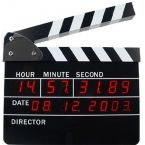 Reloj Despertador Digital Claqueta de Cine