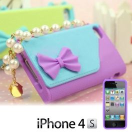 Iphone Handbag Case with Pearls