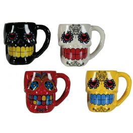 Taza Cerámica Calavera Mexicana