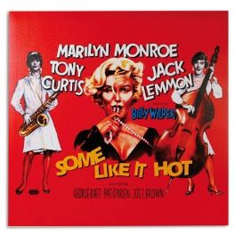 Poster Tableau Cinéma Marilyn Monroe Some Like It Hot 60 x 60 cm