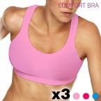 Sujetadores Comfort Bra Pack de 3 Spring