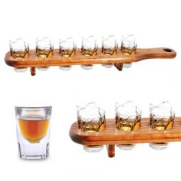 Wooden Shot Glass Holder