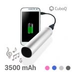 Chargeur de Batterie USB avec Haut Parleur CuboQ 3500 mAh