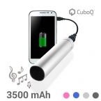 CuboQ Power Bank with Speaker 3500 mAh