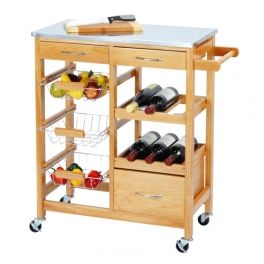 Wooden Kitchen Trolley