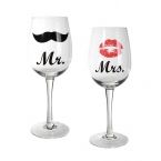Copas de Vino Mr & Mrs