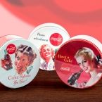 Coca-Cola Retro Round Metal Box