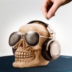 Skull with Sunglasses Money Box