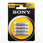 Sony Ultra AAA R03 1.5V Zinc-Carbon Batteries (pack of 4)