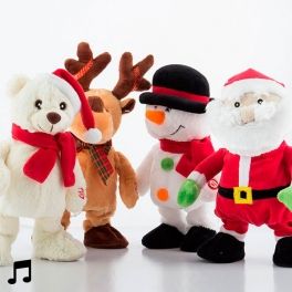 Dancing and Singing Christmas Figurine