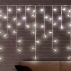 White Icicle Christmas Lights (200 LED)