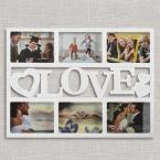 Love Photo frame with Hearts (6 photos)