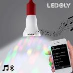 Ledoly C1000 Multicoloured Bluetooth LED Bulb with Speaker