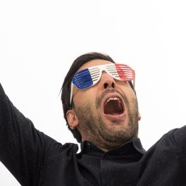 French Flag Shutter Glasses