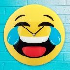 Laughing Emoji Wall Clock