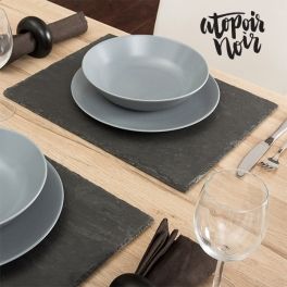 Excellent Slate Table Mat Atopoir Noir