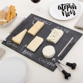Rectangular Slate Cheese Board with Accessories Atopoir Noir