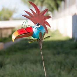 Oiseau Métallique Décoratif pour Jardins 