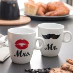 Tazas Mr & Mrs Individuales